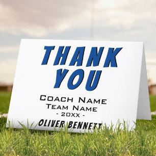 Carte Merci Coach bleu