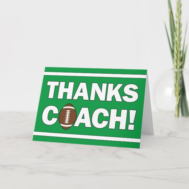 Carte Merci Coach Football Merci (Devant)
