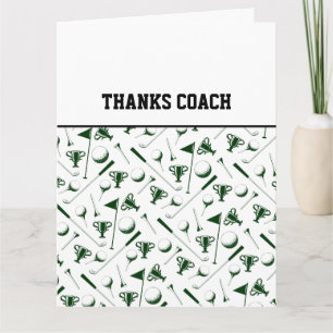 Carte MERCI COACH Golf Balls Team Green Black