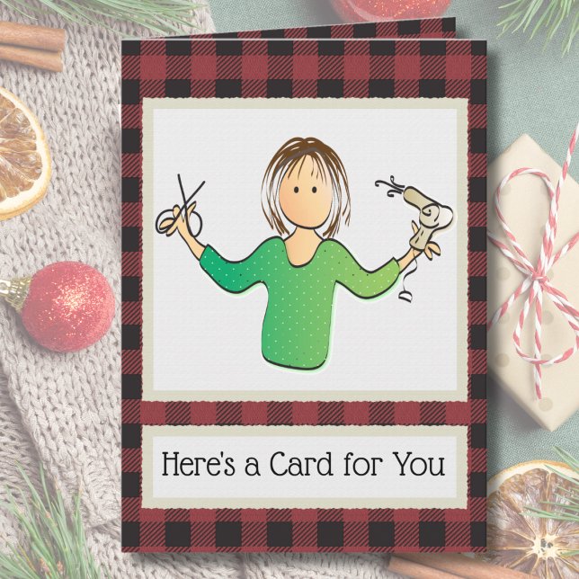 Carte Merci coiffeuse de beauté pour son Noël (Créateur téléchargé)