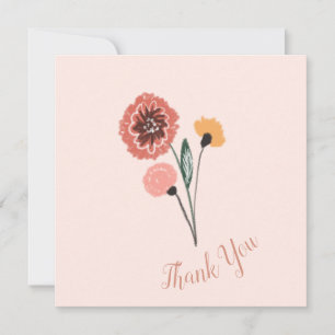 Carte Merci d'art floral sauvage