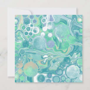 Carte Merci d'art fluide en marbre vert turquoise