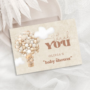 Carte Merci d'attente de l'ours en peluche