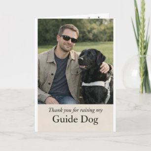 Carte Merci d'avoir élevé mon chien guide