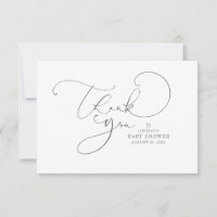 Merci de Baby shower de script de couleur modifiab