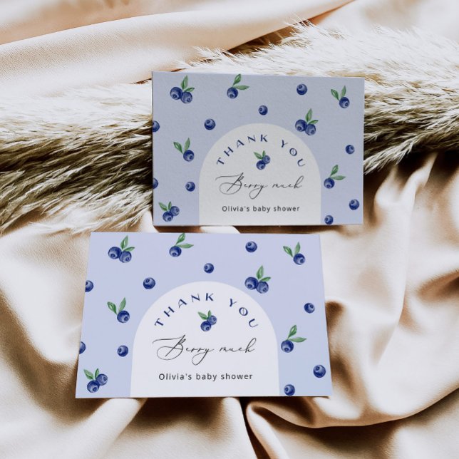 Carte Merci de bleuet  beaucoup Merci (Créateur téléchargé)