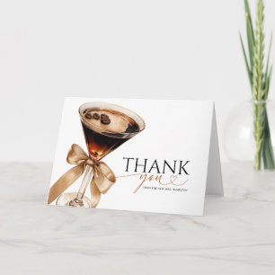 Carte Merci de Fête des mariées Espresso Martini