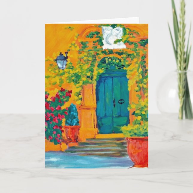 Carte Merci de m'accueillir dans votre maison (Devant)