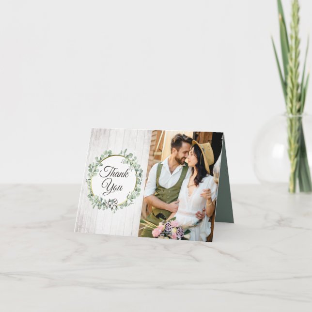 Carte Merci de Mariage campagnard à poule de coton du su (Devant)