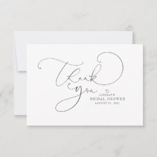 Carte Merci de Remerciement de Mariage Editable Couleur
