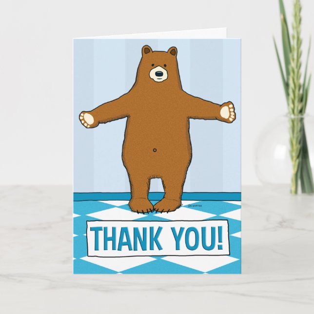 Carte Merci de serrure à l'ours gracieux (Devant)