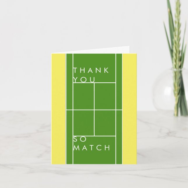 Carte Merci de tennis (Devant)