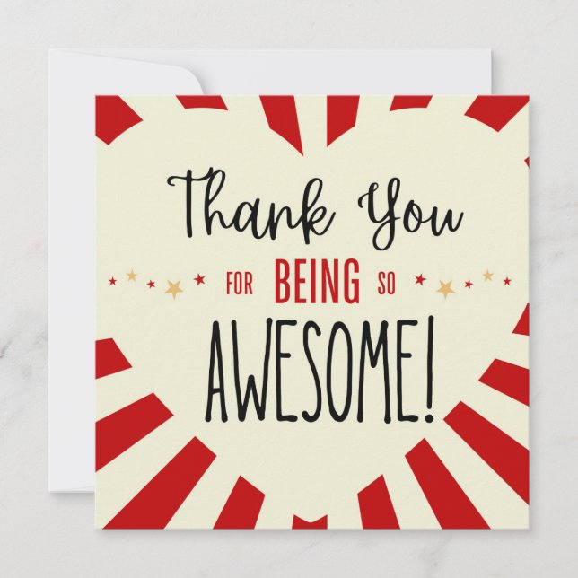 Carte Merci d'être si génial, professeur de Merci (Devant)