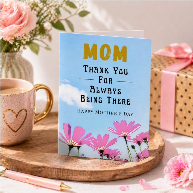 Carte Merci d'être toujours là Maman Fête des Mères  (Créateur téléchargé)