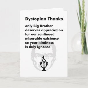 Carte Merci Dystopian - Un Poème De Merci Drôle