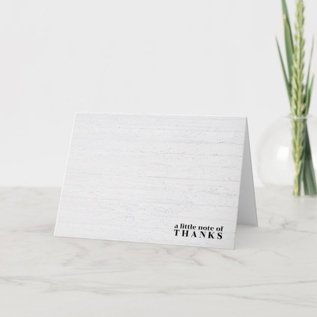 Carte Merci en bois blanchi (Devant)
