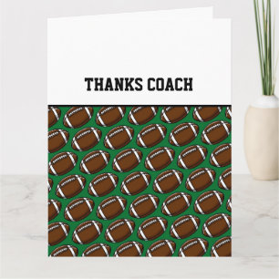 Carte MERCI ENTRAÎNEZ L'Équipe De Football Sports Green 