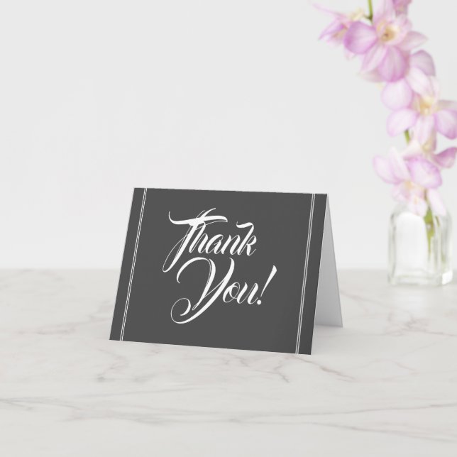 Carte Merci fantaisie, glamour et classe ! (Orchidée)