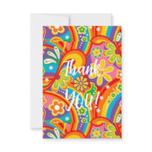 CARTE Merci FLEURS COULEUR