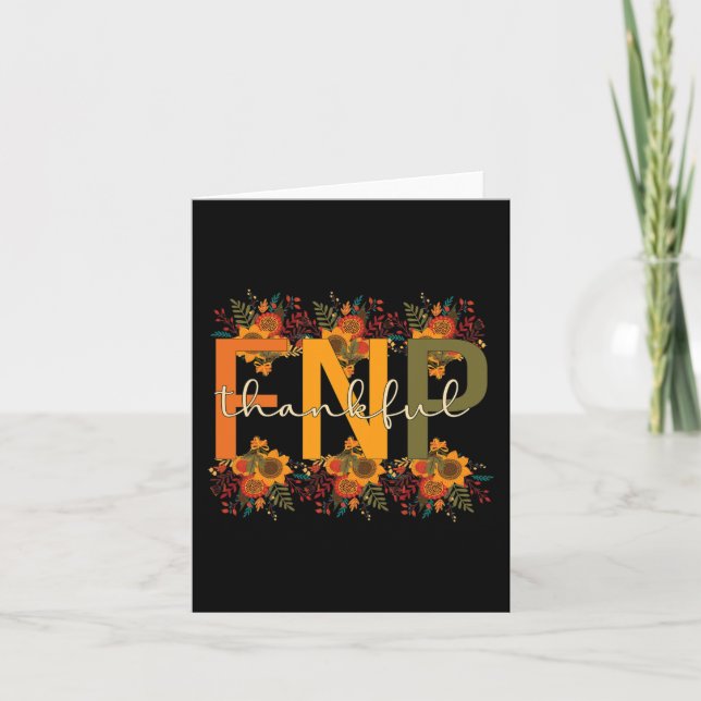 Carte Merci FNP Thanksgiving Family Nurtione Pratitione (Devant)