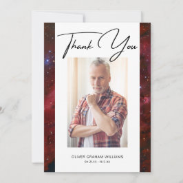 Carte Merci funéraire Photo Sympathie Bereavement