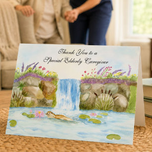 Carte Merci Garde de Vieillards Loutre Woodland