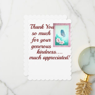 Carte Merci/Généreuse