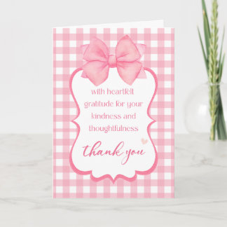 Carte Merci | Gratitude De Coeur Jolie Bow Rose