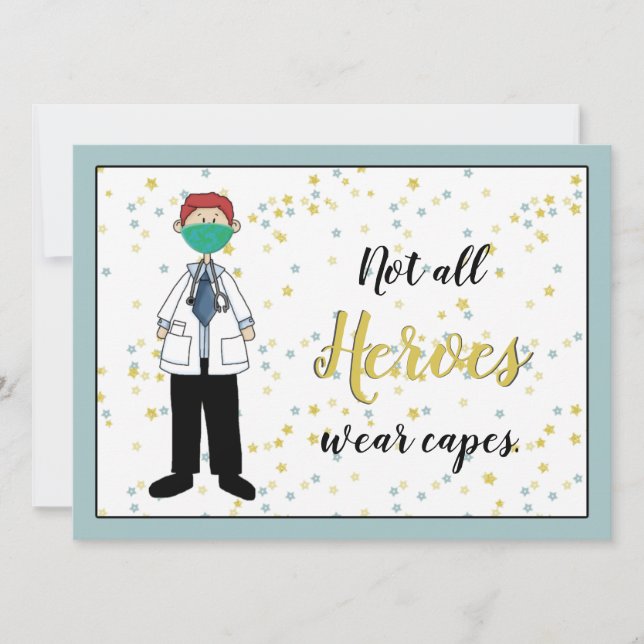 Carte Merci Homme Docteur (Devant)