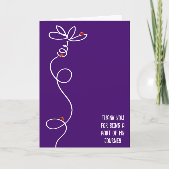 Carte Merci Ladybugs Sur Doodle Daisy (Devant)