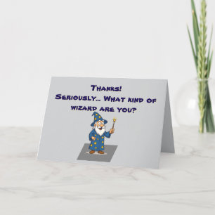 Carte 🧙 ‍ ♂️ "Merci, magicien glorieux"