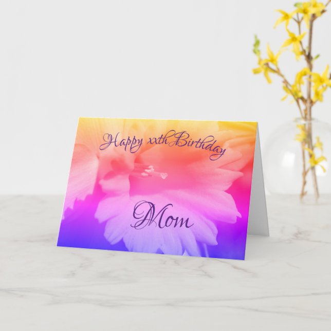 Carte Merci Maman Daffodique Fleur Anniversaire (Fleur jaune)
