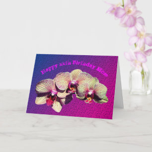 Carte Merci Maman Orchidées Fleur Anniversaire