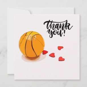 Carte Merci Mariage de basket-ball