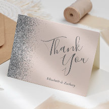 Merci Mariage rose pâle du bord de Parties scintil