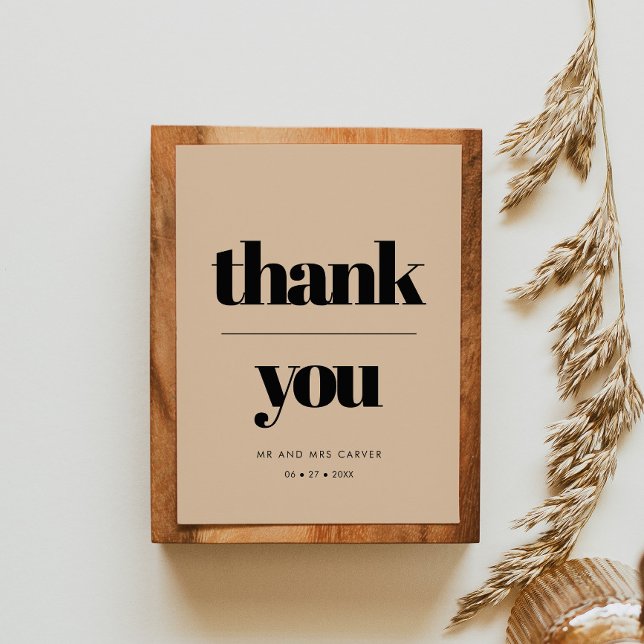Carte Merci mariage simple et élégant (Créateur téléchargé)