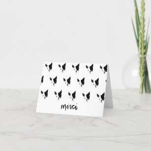 Carte Merci Merci French Bulldog Boston Terrier