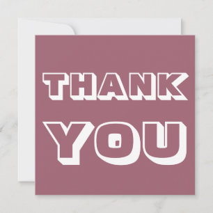 Carte Merci, Merci, rose poussiéreux blanc