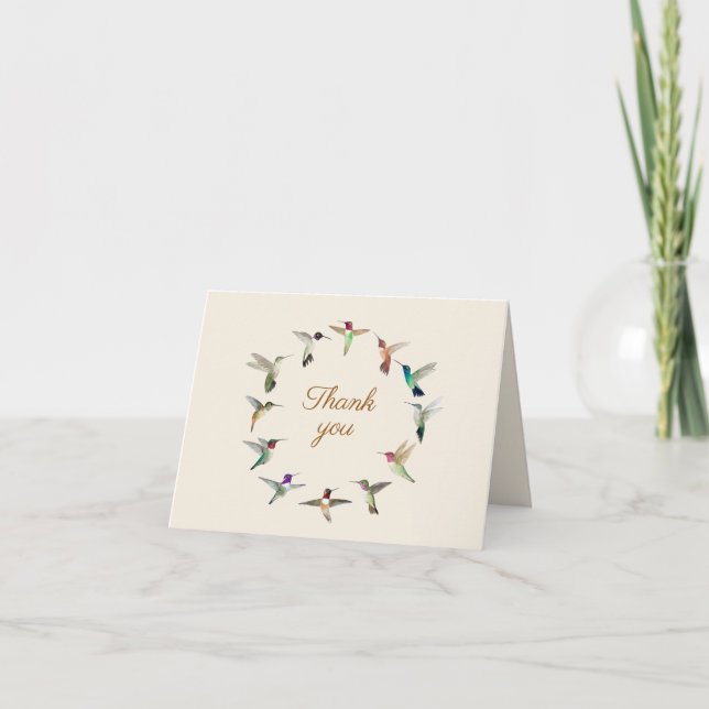 Carte Merci nord-américain des colibris (Devant)