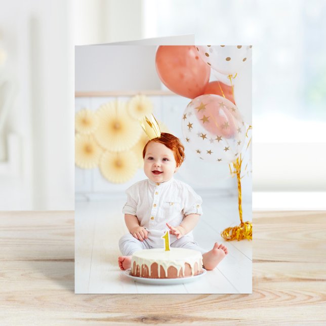 Carte Merci photo Anniversaire de enfant personnalisé (Créateur téléchargé)