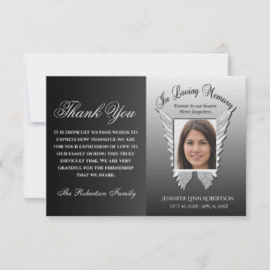 Carte Merci photo des funérailles de Sympathy