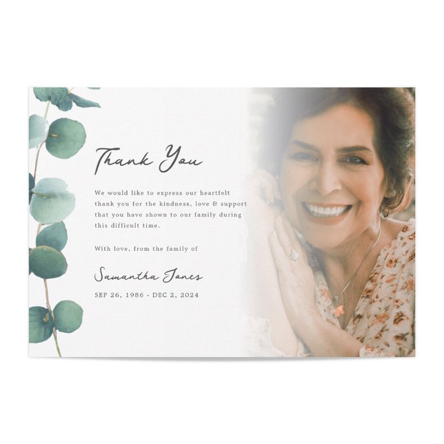 Carte Merci photo écologique élégant (Créateur téléchargé)