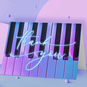 Carte merci piano neon