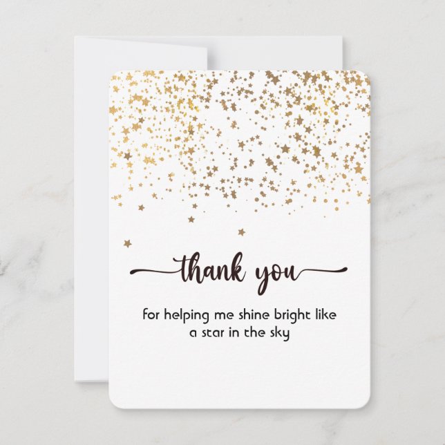 Carte Merci plat, jolie et simple (Devant)