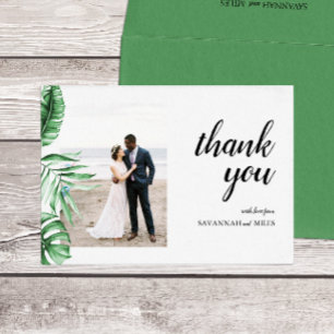 Carte Merci plat Tropical Palm Greenery
