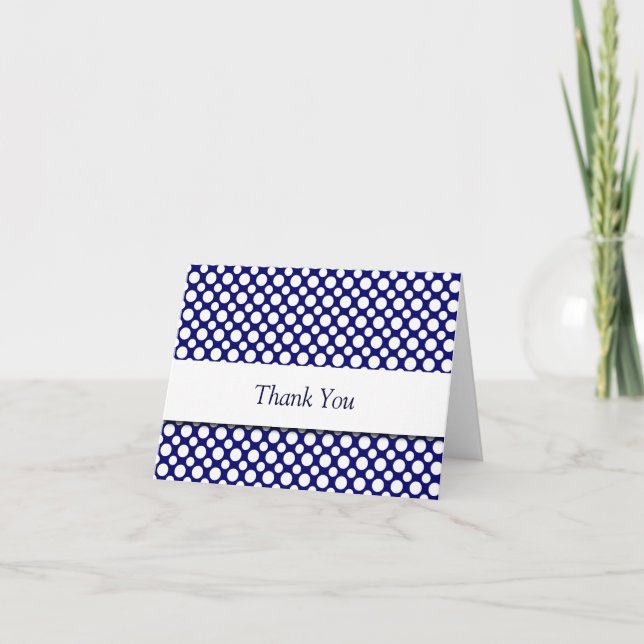 Carte Merci Points Bleus Blancs (Devant)