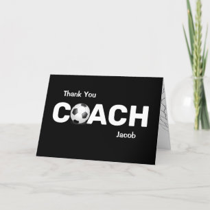 Carte Merci pour entraîneur de football