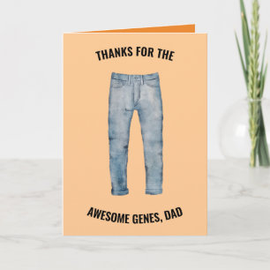 Carte Merci pour la Fête des pères Awesome Genes Dad