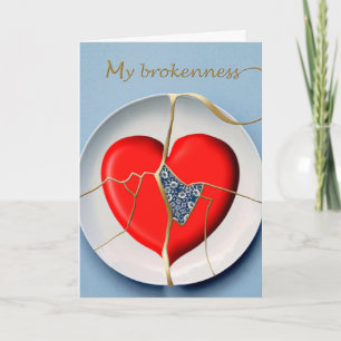 Carte Merci pour la patience My Brokfranc Kintsugi