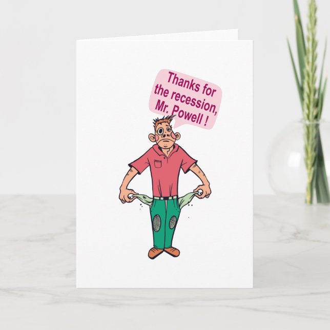 Carte Merci pour la récession, M. Powell (Devant)